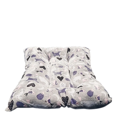 cama para perro grande con estampado en tonos grises